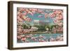 Cherry Blossoms and Tidal Basin-null-Framed Art Print