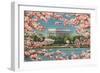 Cherry Blossoms and Tidal Basin-null-Framed Art Print