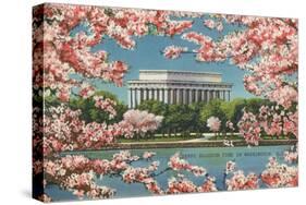 Cherry Blossoms and Tidal Basin-null-Stretched Canvas