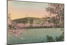 Cherry Blossoms and Tidal Basin-null-Mounted Art Print
