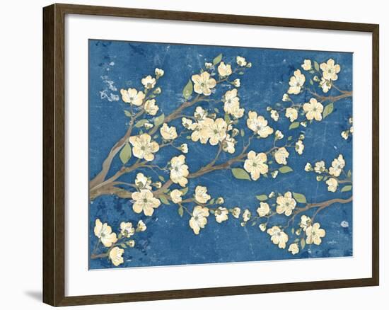 Cherry Blossoms Blue-Diane Stimson-Framed Art Print