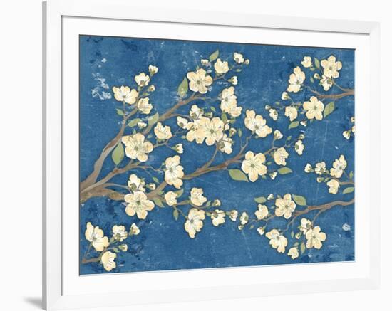 Cherry Blossoms Blue-Diane Stimson-Framed Art Print