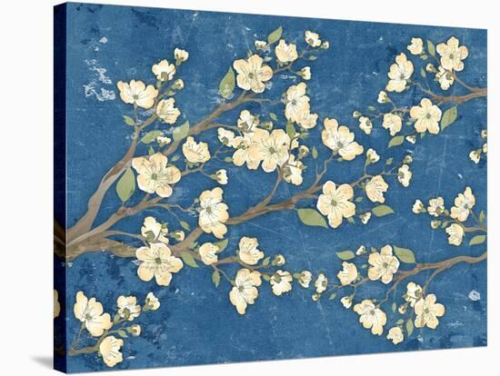 Cherry Blossoms Blue-Diane Stimson-Stretched Canvas