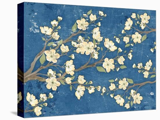 Cherry Blossoms Blue-Diane Stimson-Stretched Canvas