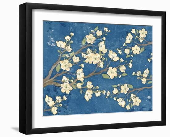 Cherry Blossoms Blue-Diane Stimson-Framed Art Print