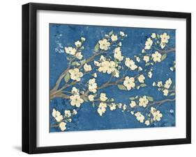 Cherry Blossoms Blue-Diane Stimson-Framed Art Print