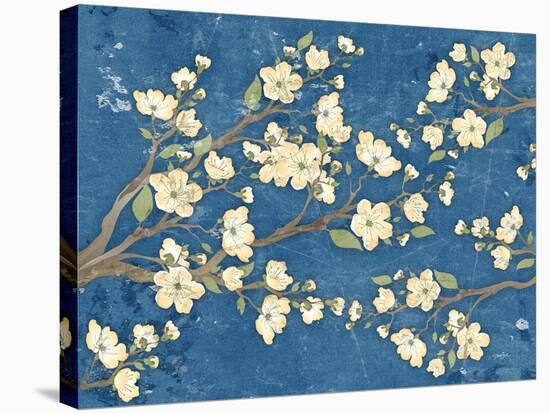 Cherry Blossoms Blue-Diane Stimson-Stretched Canvas