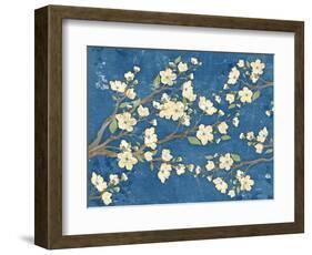 Cherry Blossoms Blue-Diane Stimson-Framed Art Print