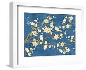 Cherry Blossoms Blue-Diane Stimson-Framed Art Print