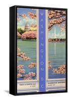 Cherry Blossoms, Capitol, Washington D.C.-null-Framed Stretched Canvas