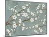 Cherry Blossoms Gray-Diane Stimson-Mounted Art Print