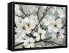 Cherry Blossoms I Blue Crop-James Wiens-Framed Stretched Canvas