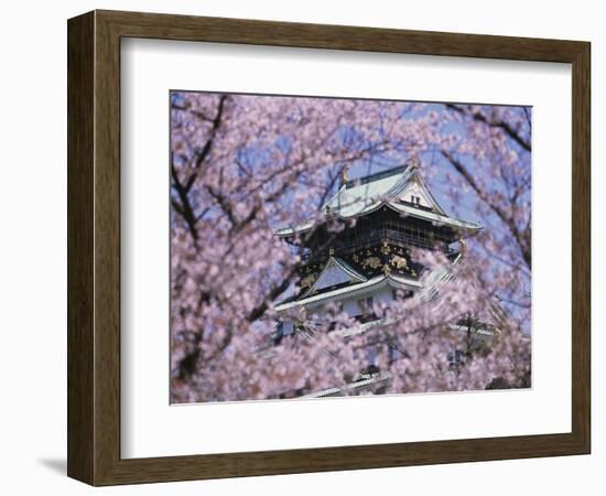 Cherry Blossoms in Front of Osaka Castle-Robert Essel-Framed Photographic Print