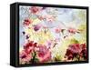 Cherry Blossoms In The Park-Mary Smith-Framed Stretched Canvas