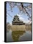 Cherry Blossoms, Matsumoto Castle, Matsumoto City, Nagano Prefecture, Honshu Island, Japan,Asia-Christian Kober-Framed Stretched Canvas