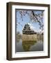 Cherry Blossoms, Matsumoto Castle, Matsumoto City, Nagano Prefecture, Honshu Island, Japan,Asia-Christian Kober-Framed Photographic Print