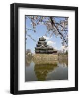 Cherry Blossoms, Matsumoto Castle, Matsumoto City, Nagano Prefecture, Honshu Island, Japan,Asia-Christian Kober-Framed Photographic Print