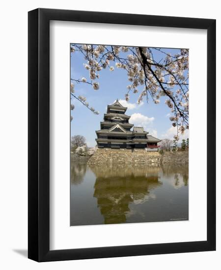 Cherry Blossoms, Matsumoto Castle, Matsumoto City, Nagano Prefecture, Honshu Island, Japan,Asia-Christian Kober-Framed Photographic Print