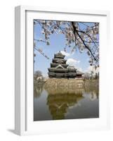 Cherry Blossoms, Matsumoto Castle, Matsumoto City, Nagano Prefecture, Honshu Island, Japan,Asia-Christian Kober-Framed Photographic Print