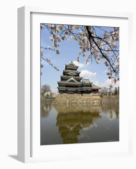 Cherry Blossoms, Matsumoto Castle, Matsumoto City, Nagano Prefecture, Honshu Island, Japan,Asia-Christian Kober-Framed Photographic Print