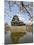 Cherry Blossoms, Matsumoto Castle, Matsumoto City, Nagano Prefecture, Honshu Island, Japan,Asia-Christian Kober-Mounted Photographic Print