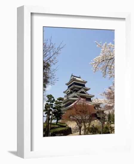 Cherry Blossoms, Matsumoto Castle, Matsumoto City, Nagano Prefecture, Honshu Island, Japan,Asia-Christian Kober-Framed Photographic Print