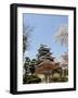 Cherry Blossoms, Matsumoto Castle, Matsumoto City, Nagano Prefecture, Honshu Island, Japan,Asia-Christian Kober-Framed Photographic Print