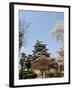 Cherry Blossoms, Matsumoto Castle, Matsumoto City, Nagano Prefecture, Honshu Island, Japan,Asia-Christian Kober-Framed Photographic Print