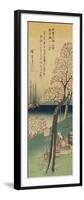 Cherry Blossoms on Gotenyama, Spring, 1833-1834-Utagawa Hiroshige-Framed Giclee Print