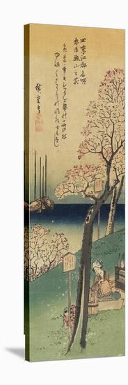 Cherry Blossoms on Gotenyama, Spring, 1833-1834-Utagawa Hiroshige-Stretched Canvas