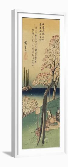 Cherry Blossoms on Gotenyama, Spring, 1833-1834-Utagawa Hiroshige-Framed Premium Giclee Print