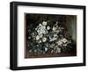 Cherry Blossoms or Apple Branches in Bloom. Painting by Gustave Courbet (1819-1877), 1871. Oil on C-Gustave Courbet-Framed Giclee Print