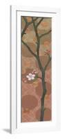 Cherry Blossoms Panel II One Blossom-Kathrine Lovell-Framed Art Print