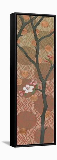 Cherry Blossoms Panel II One Blossom-Kathrine Lovell-Framed Stretched Canvas