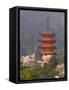 Cherry Blossoms (Sakura) and Famous Five-Storey Pagoda Dating from 1407, Island of Honshu, Japan-Gavin Hellier-Framed Stretched Canvas