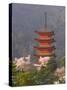 Cherry Blossoms (Sakura) and Famous Five-Storey Pagoda Dating from 1407, Island of Honshu, Japan-Gavin Hellier-Stretched Canvas