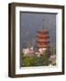 Cherry Blossoms (Sakura) and Famous Five-Storey Pagoda Dating from 1407, Island of Honshu, Japan-Gavin Hellier-Framed Photographic Print