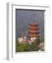 Cherry Blossoms (Sakura) and Famous Five-Storey Pagoda Dating from 1407, Island of Honshu, Japan-Gavin Hellier-Framed Photographic Print