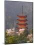 Cherry Blossoms (Sakura) and Famous Five-Storey Pagoda Dating from 1407, Island of Honshu, Japan-Gavin Hellier-Mounted Photographic Print