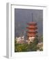 Cherry Blossoms (Sakura) and Famous Five-Storey Pagoda Dating from 1407, Island of Honshu, Japan-Gavin Hellier-Framed Photographic Print