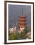 Cherry Blossoms (Sakura) and Famous Five-Storey Pagoda Dating from 1407, Island of Honshu, Japan-Gavin Hellier-Framed Photographic Print