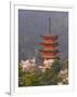 Cherry Blossoms (Sakura) and Famous Five-Storey Pagoda Dating from 1407, Island of Honshu, Japan-Gavin Hellier-Framed Photographic Print