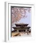 Cherry Blossoms, the Great Buddha Hall, Todaiji Temple, Nara, Honshu Island, Japan-Christian Kober-Framed Photographic Print