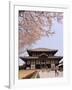 Cherry Blossoms, the Great Buddha Hall, Todaiji Temple, Nara, Honshu Island, Japan-Christian Kober-Framed Photographic Print