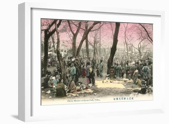 Cherry Blossoms, Uyeno Park-null-Framed Art Print