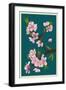 Cherry Blossoms-Lantern Press-Framed Art Print