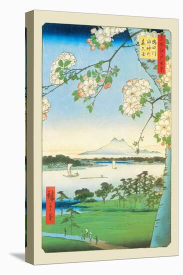 Cherry Blossoms-Ando Hiroshige-Stretched Canvas