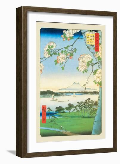 Cherry Blossoms-Ando Hiroshige-Framed Art Print