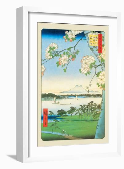 Cherry Blossoms-Ando Hiroshige-Framed Art Print