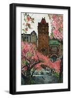 Cherry Blossoms-Noel Miles-Framed Art Print